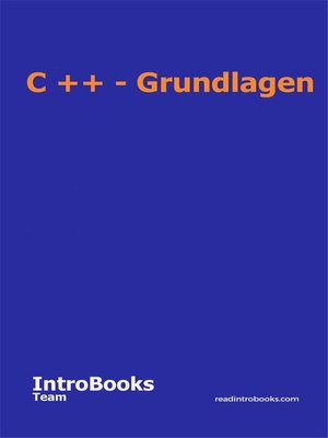 cover image of C ++--Grundlagen